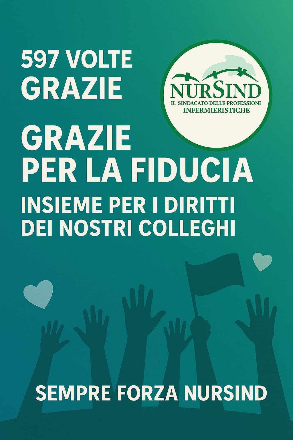 Scopri di più sull'articolo NurSind si conferma primo sindacato alla Asl 2 Chieti Lanciano Vasto con 597 voti e 10 seggi