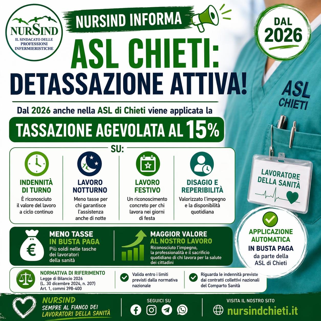 Scopri di pi&ugrave; sull'articolo 📢 ASL CHIETI: DETASSAZIONE ATTIVA!📢