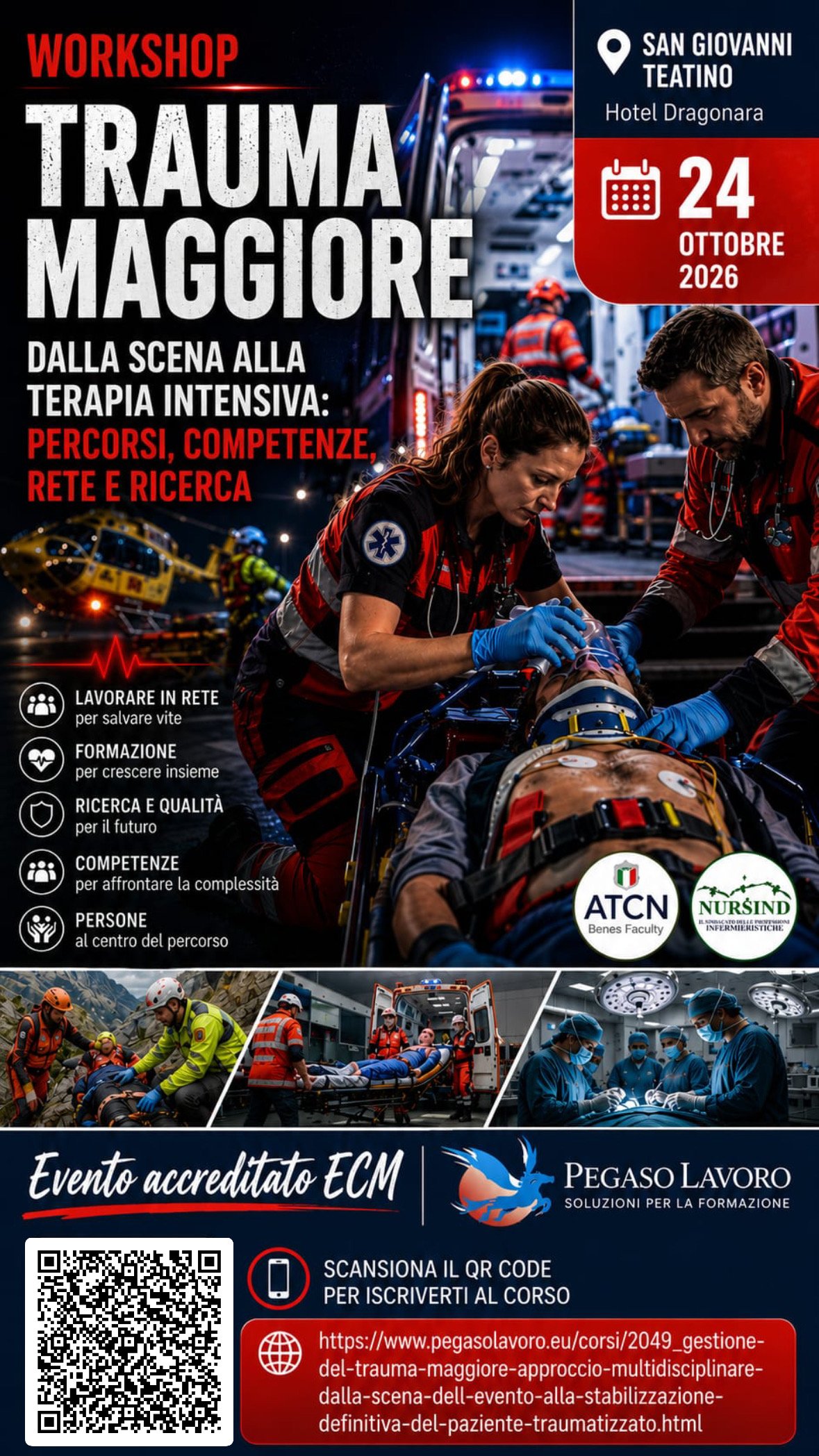 Scopri di pi&ugrave; sull'articolo Workshop Regionale ECM: &ldquo;Trauma Maggiore &ndash; Dalla scena alla terapia intensiva&rdquo;